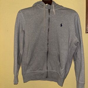 Ralph Lauren Men's Gray Zip-Up Sweater